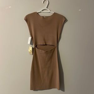 BRAND NEW‼️ Wilfred Free Cut-Out Knit Mini Dress